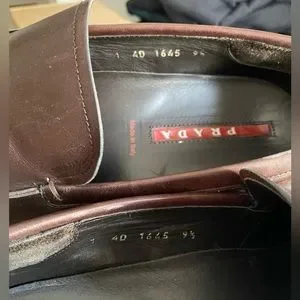 EUC Men’s Prada Driving Moccasins- Brown Prada | Shoes | Euc Mens Prada Driving Moccasins Brown  main image 4